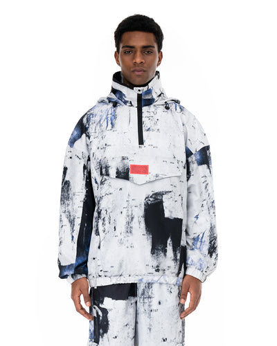 White Rugged Outfit Anorak + Cargo