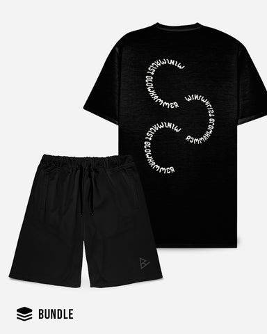 Cyber Circle Black T-Shirt + Jogger
